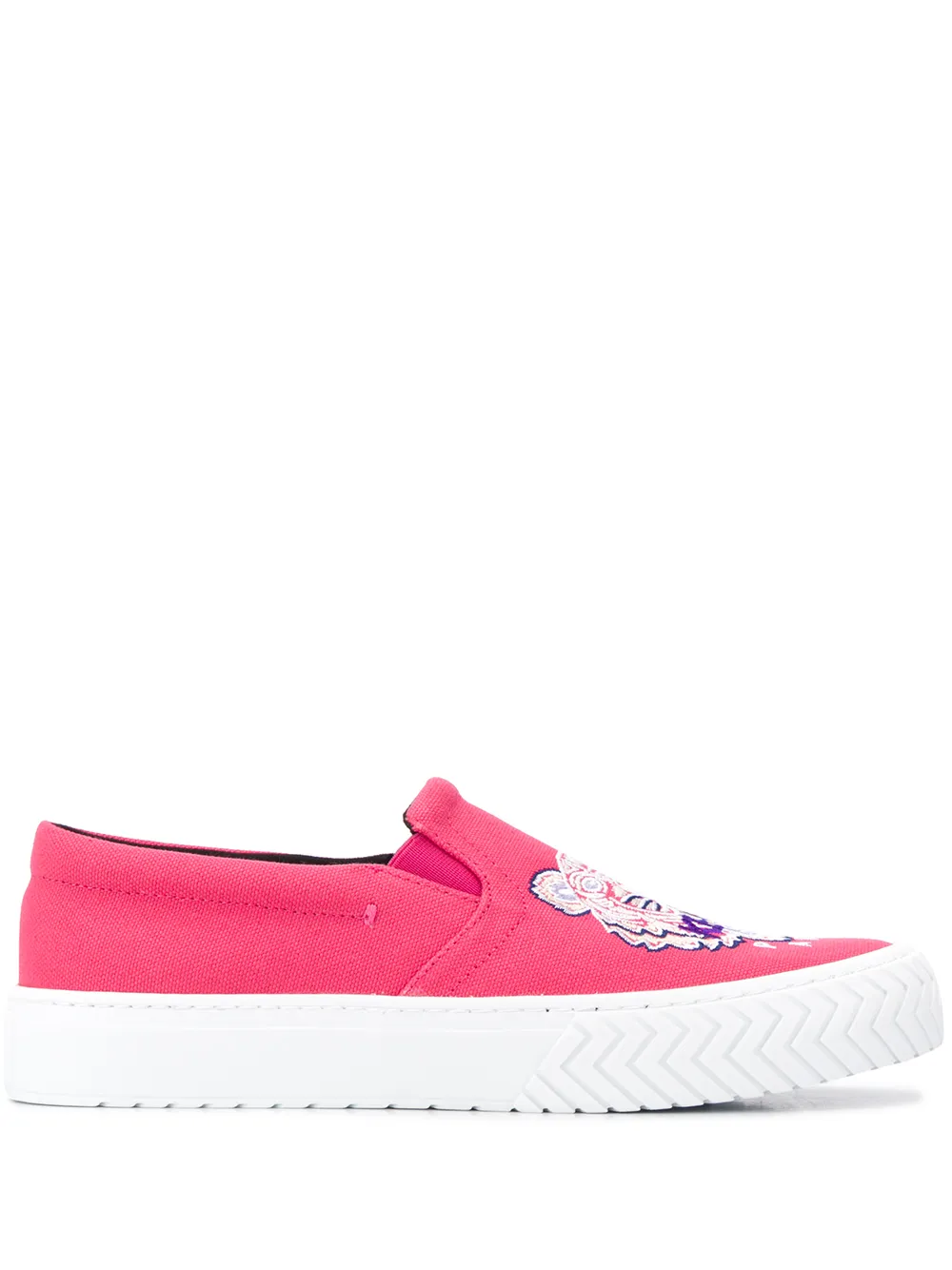 kenzo tiger slip on sneakers