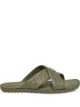 Image 1 of Fendi embossed FF motif flat sandals