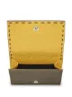 Fendi logo embossed tri-fold wallet