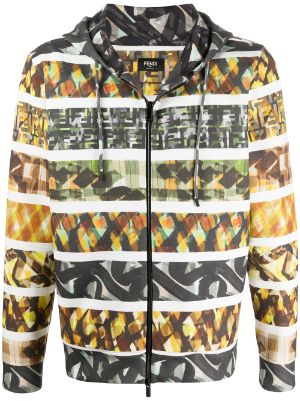 fendi print hoodie