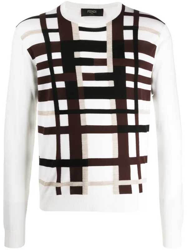 fendi print jumper