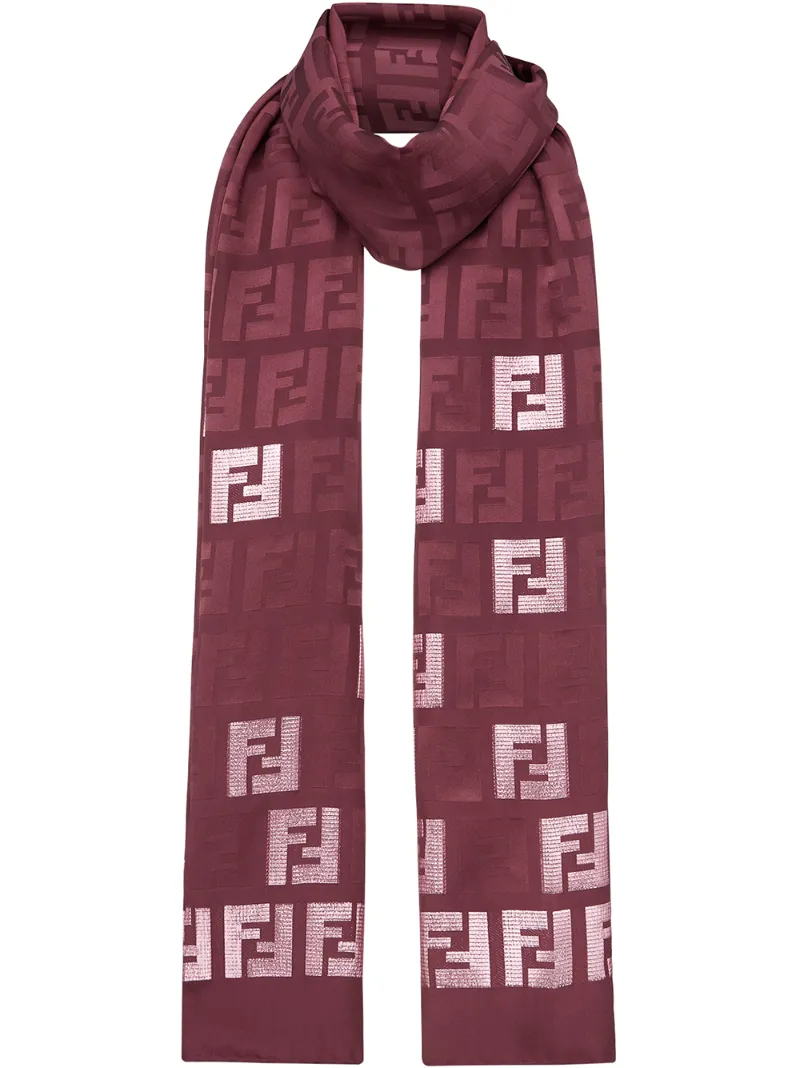 fendi scarf red