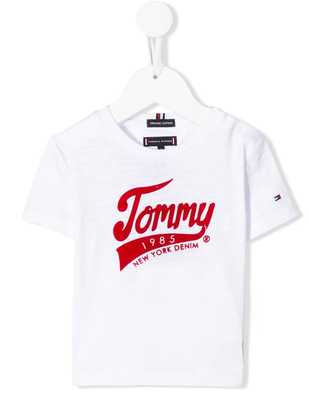 Tommy Hilfiger Junior Babies' Logo Print T-shirt In White