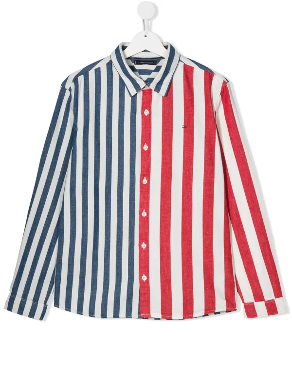 tommy hilfiger vertical striped shirt