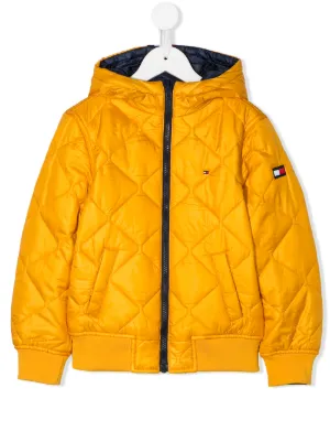 tommy hilfiger junior padded logo anorak jacket