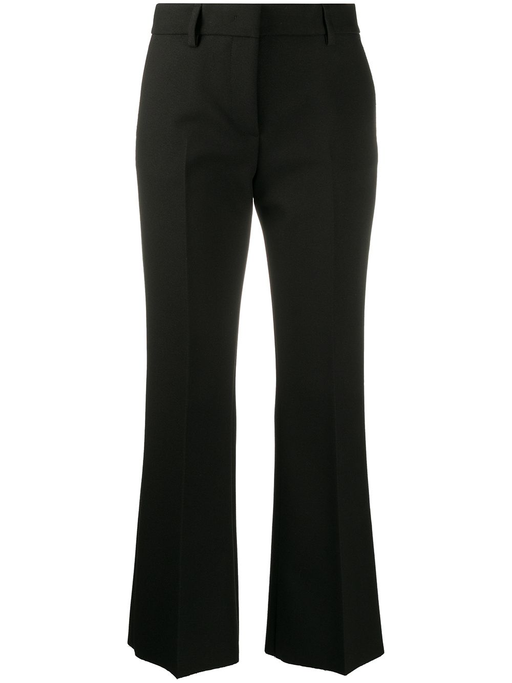 MSGM MID-RISE KICK FLARE TROUSERS 