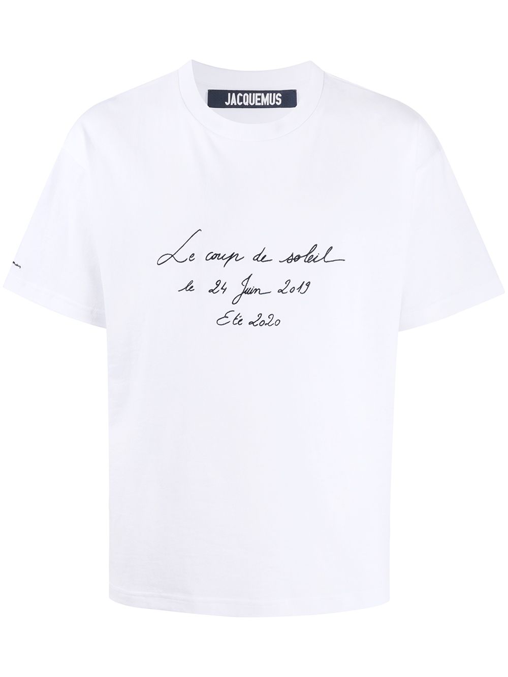 Jacquemus Embroidered T In White