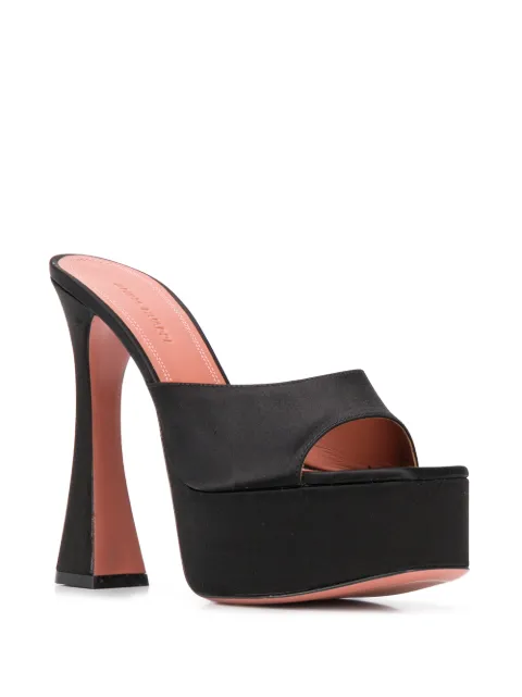 dalida satin platform mules