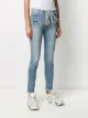 UNRAVEL PROJECT mid-rise laced skinny jeans