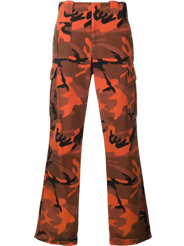 orange and black cargo pants