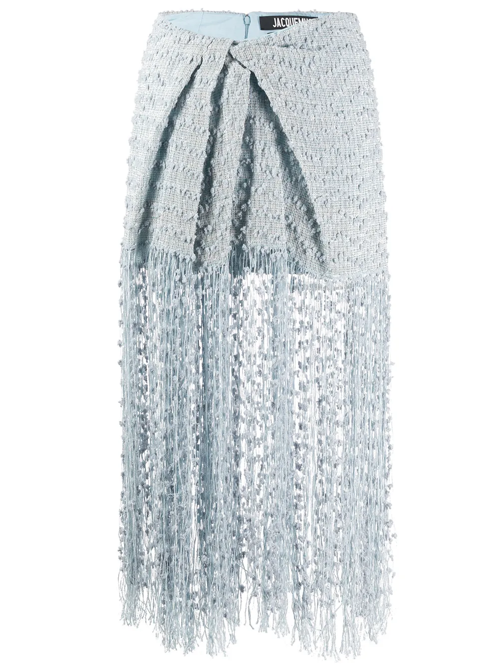 JACQUEMUS WOVEN FRINGED SKIRT