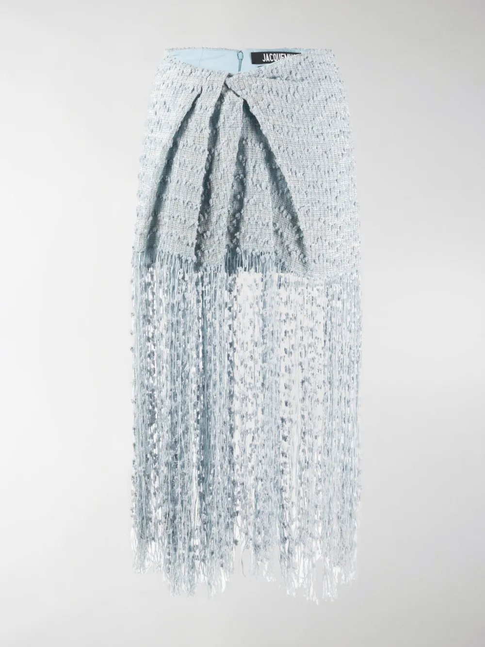 JACQUEMUS WOVEN FRINGED SKIRT,14906059