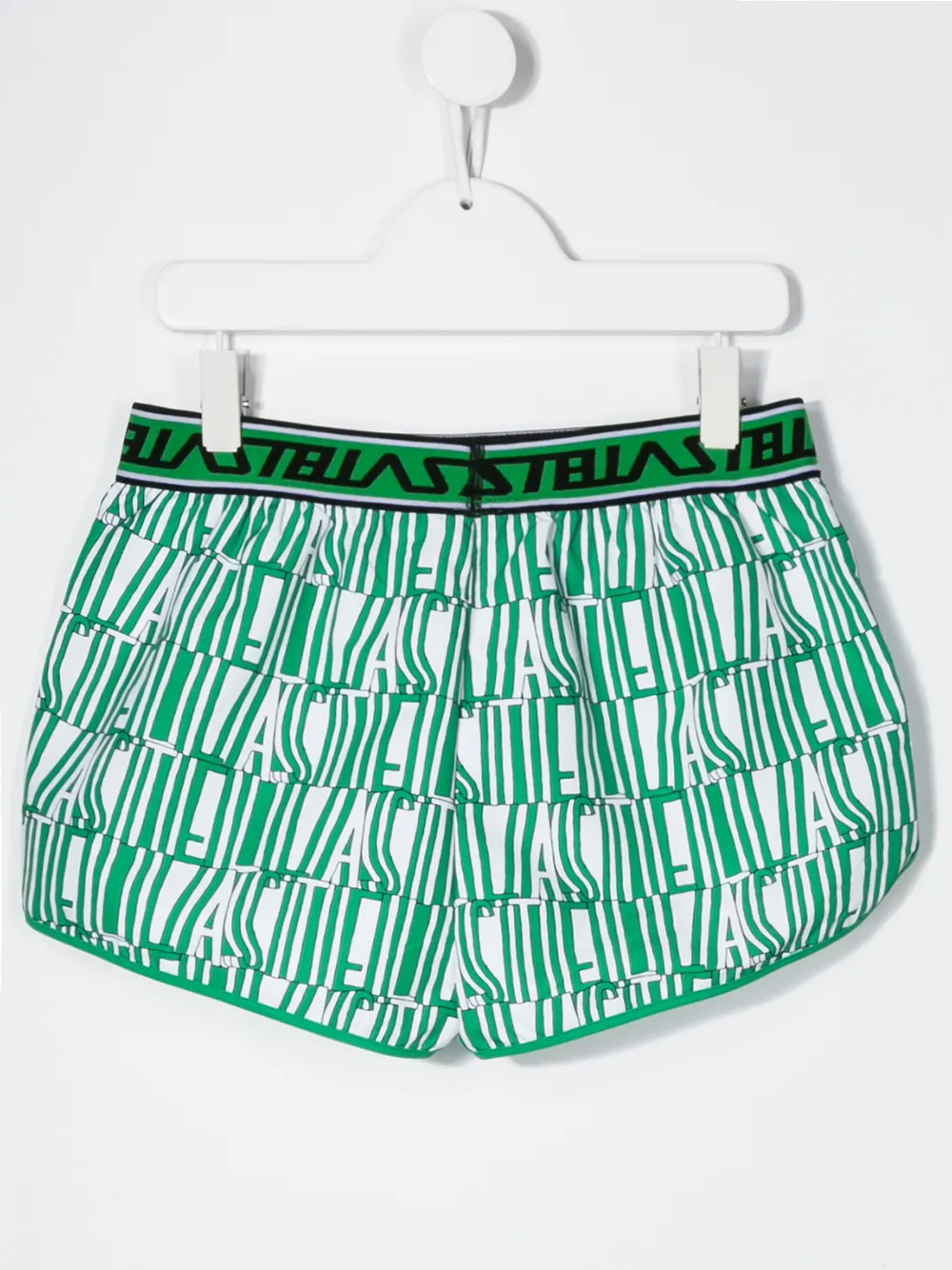 Stella McCartney Kids Shorts met logoprint Groen