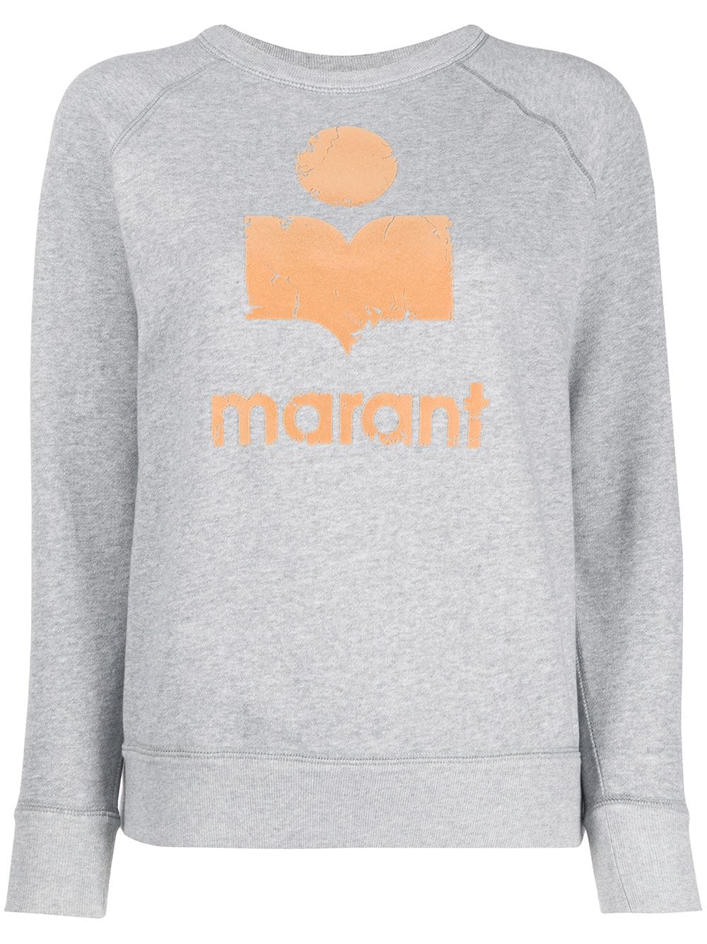 Isabel Marant Étoile Logo Print Sweatshirt In Grau