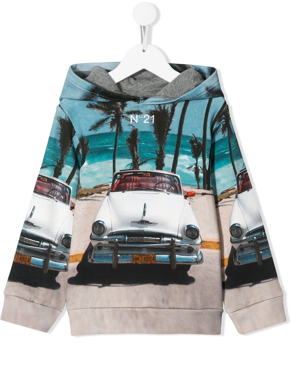 N°21 CAR PRINT HOODIE