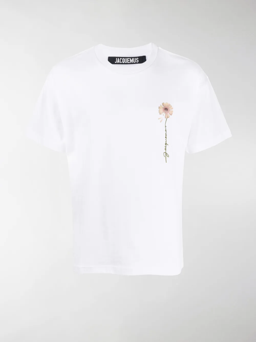 Jacquemus Le Tshirt Fleur Short Sleeve T-shirt In White