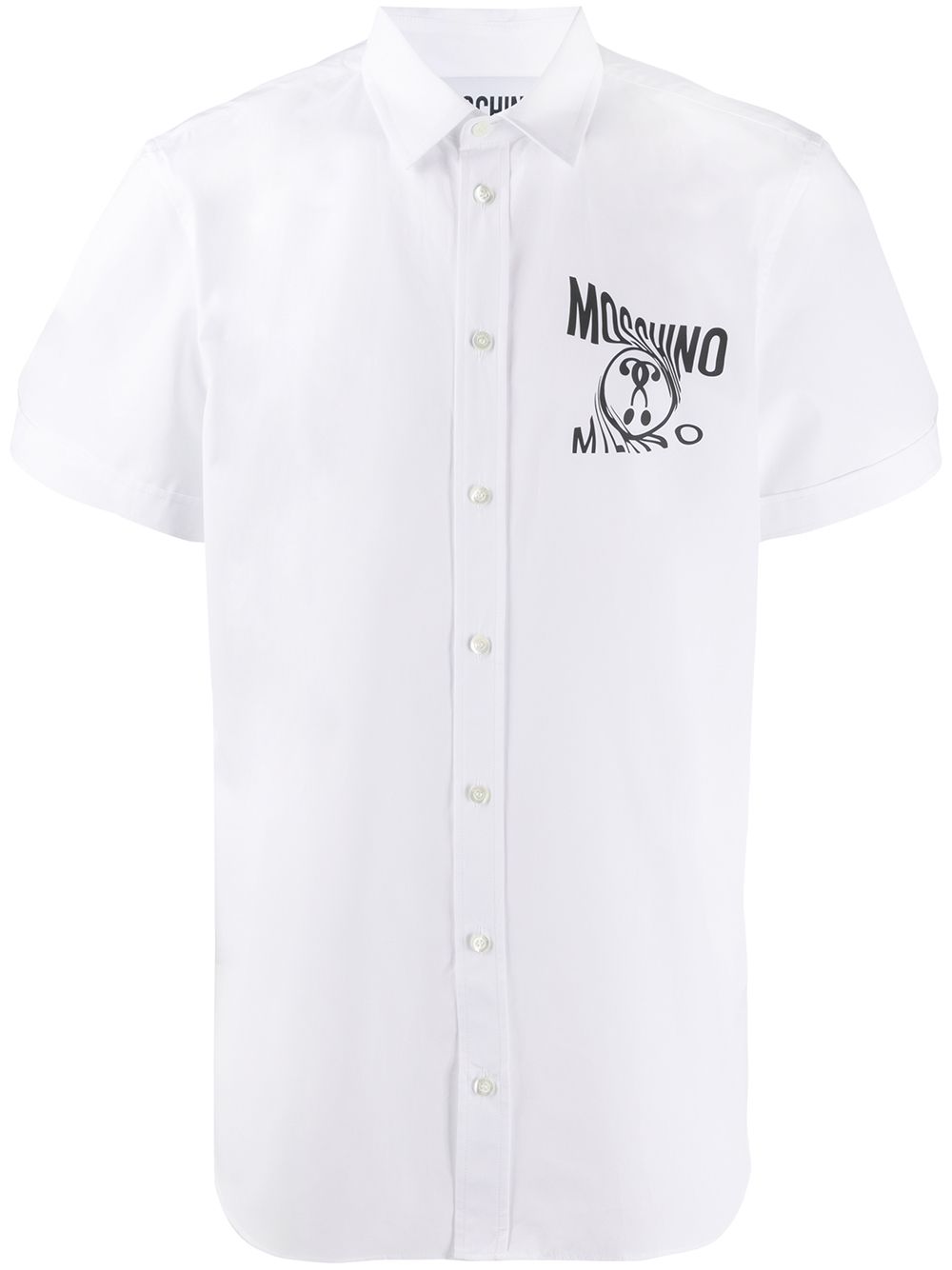 Moschino Printed Logo Shirt In White