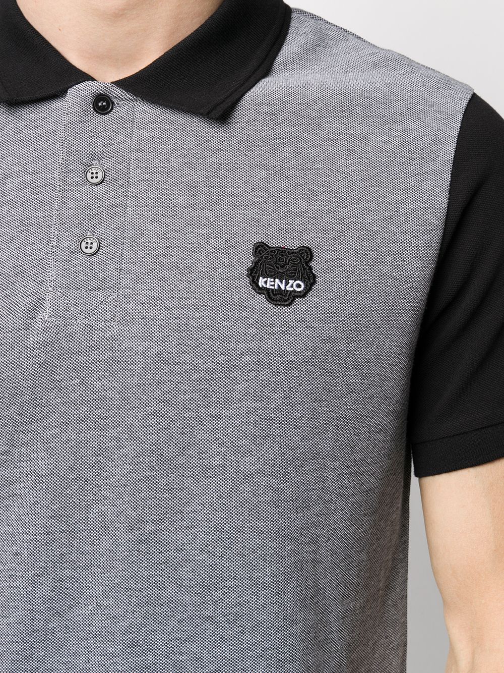 фото Kenzo tiger embroidered polo shirt