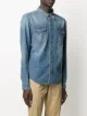 Givenchy logo print denim shirt