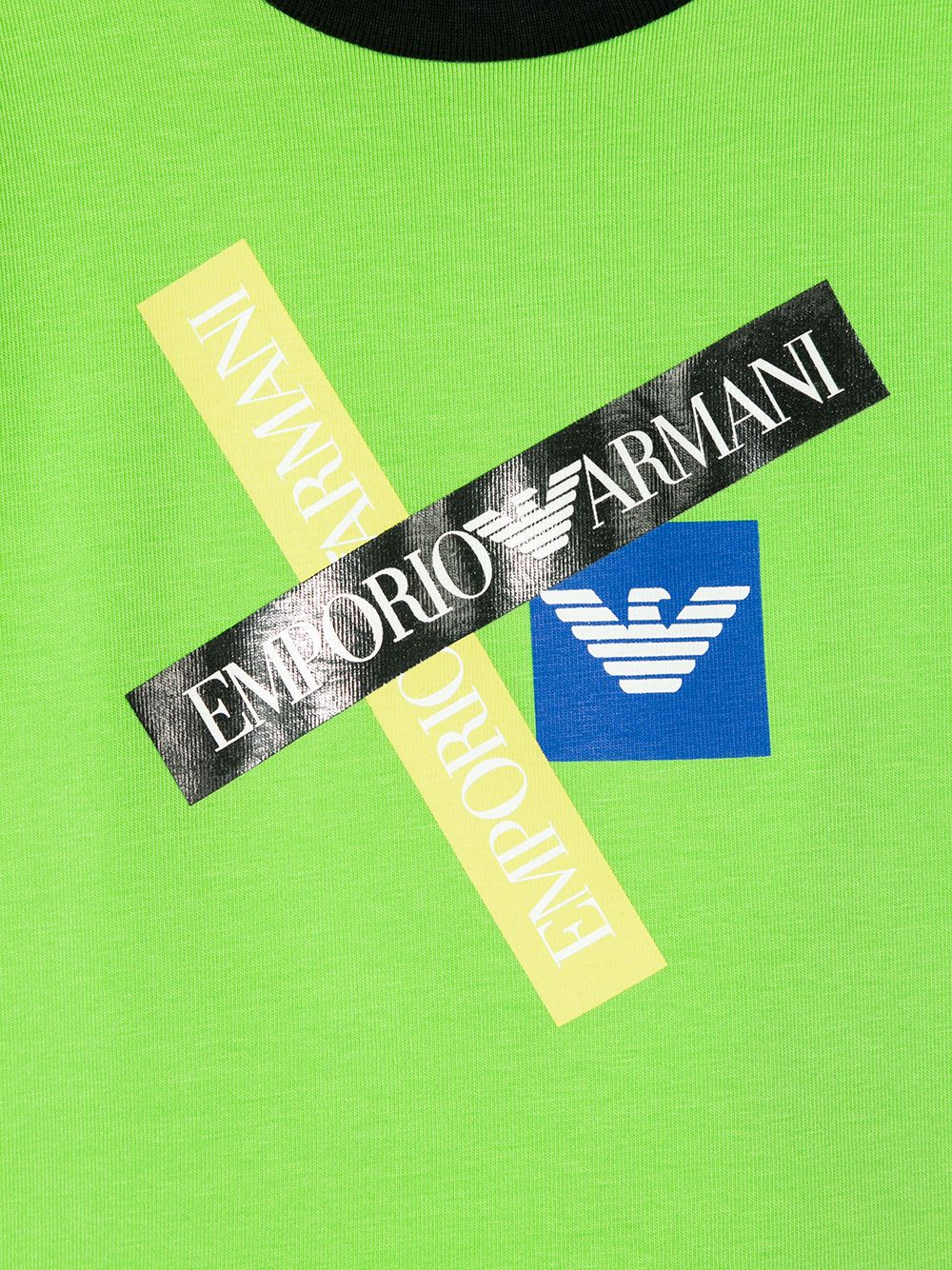 фото Emporio armani kids футболка с короткими рукавами и логотипом