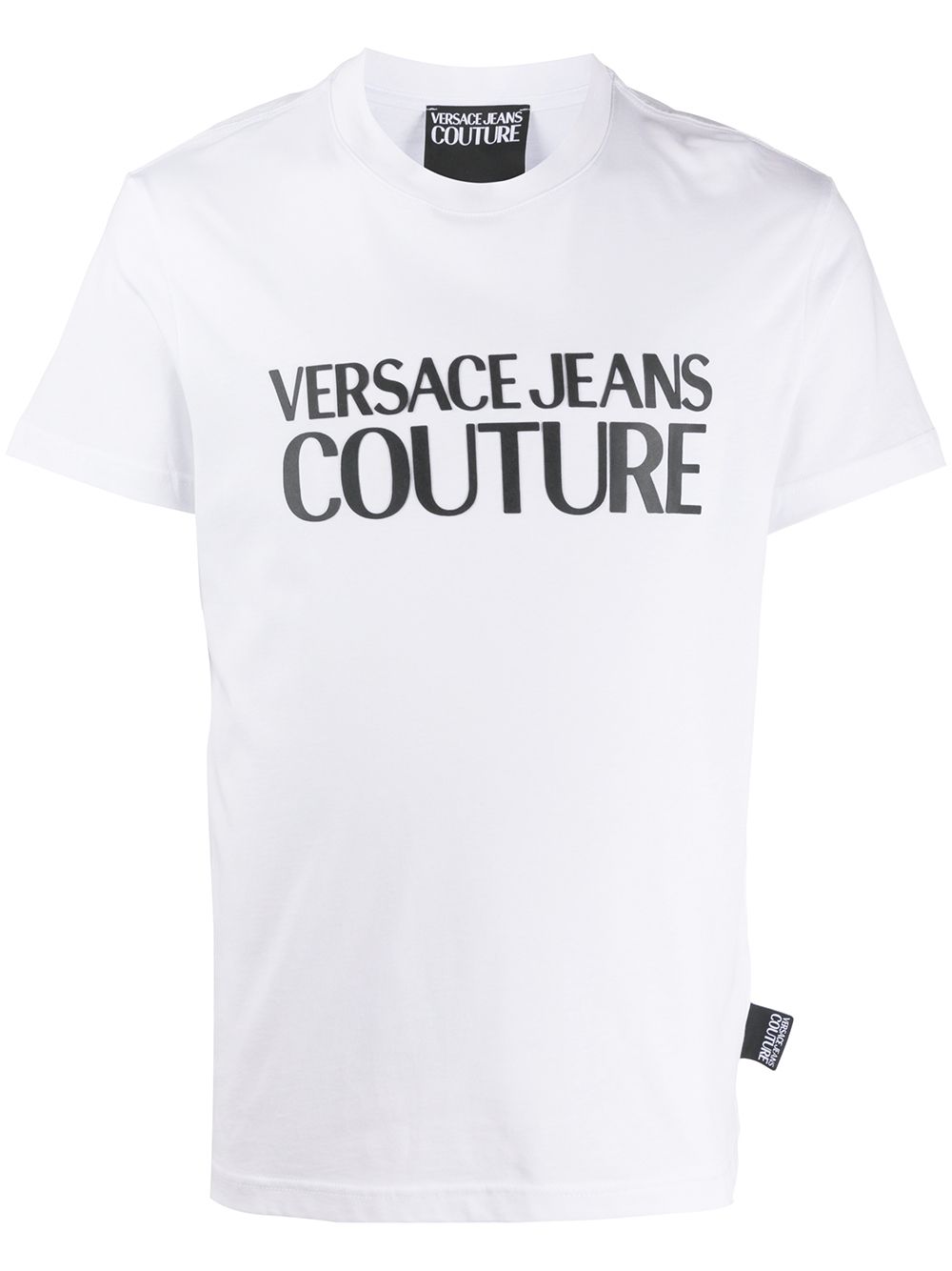 Shop Versace Jeans Couture Logo Print T-shirt In White