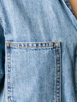 denim straight-leg jumpsuit展示图