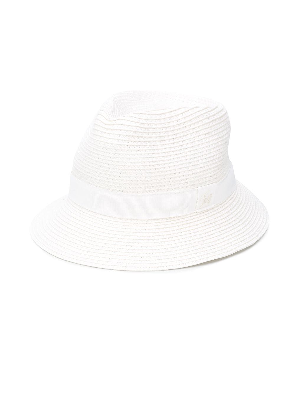 Shop Fay Woven Fedora Hat In White