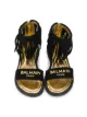 Balmain Kids صندل بحزام كاحل وشراشيب