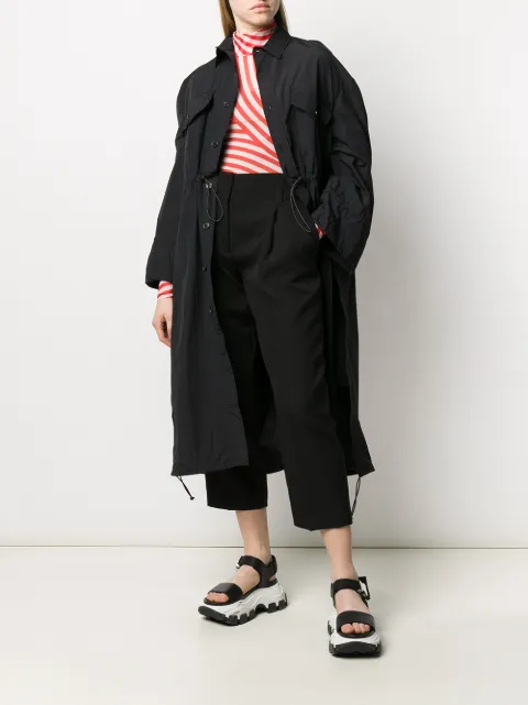 HENRIK VIBSKOV SINGLE-BREASTED DRAWSTRING WAIST COAT