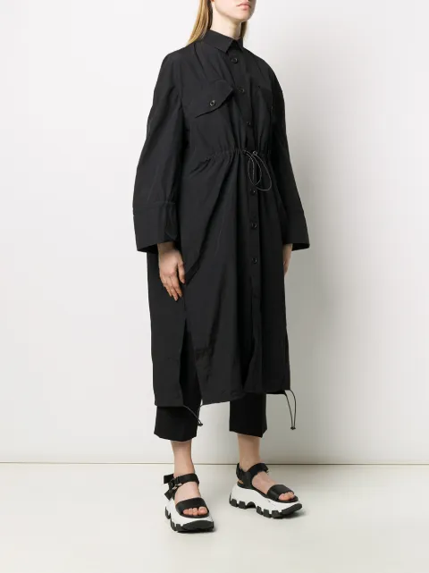 HENRIK VIBSKOV SINGLE-BREASTED DRAWSTRING WAIST COAT