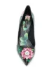Dolce & Gabbana Scarpin Tropical Rose com aplicação de cristais