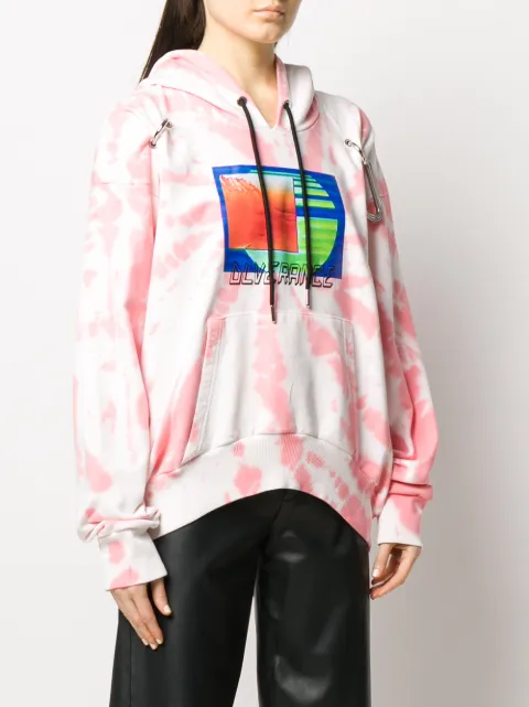 pull and bear tie dye moletom com capuz