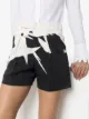 Image 2 of Maison Margiela graphic print tailored shorts