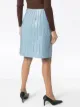 Bottega Veneta a-line leather skirt