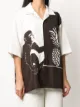 Bottega Veneta monkey pineapple printed shirt