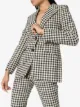 Image 2 of Victoria Beckham houndstooth print blazer