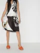 Image 2 of Bottega Veneta zebra-print halterneck scarf dress