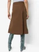 Victoria Beckham chain belt pleated midi skirt