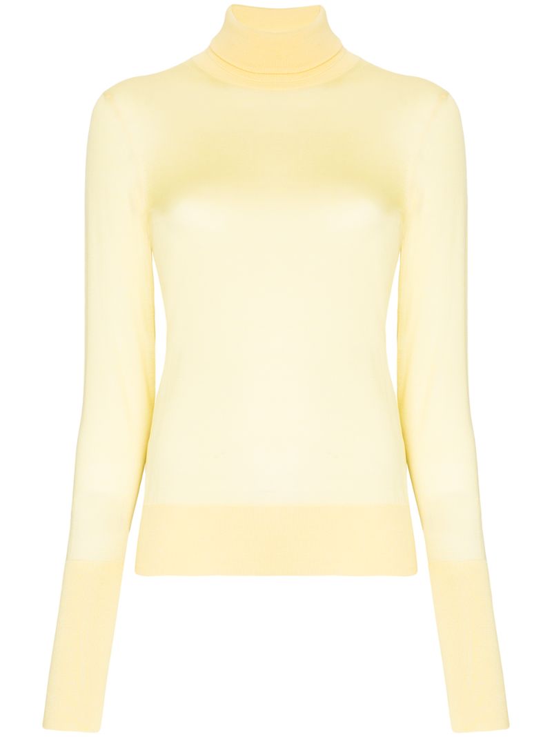 Shop Victoria Beckham Leichter Pullover In Yellow