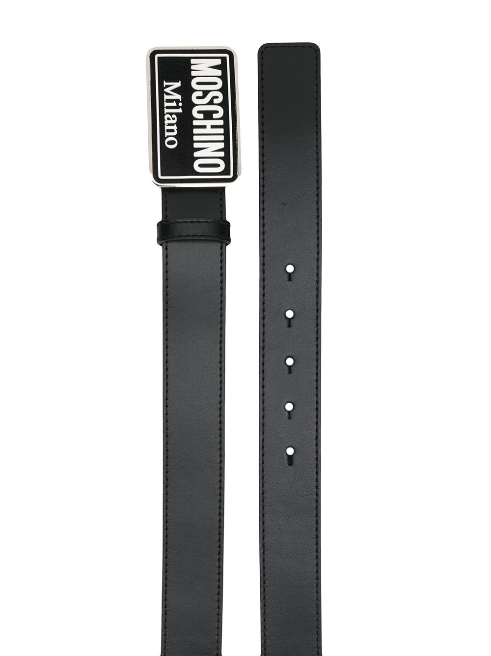 Image 2 of Moschino enamelled buckle belt
