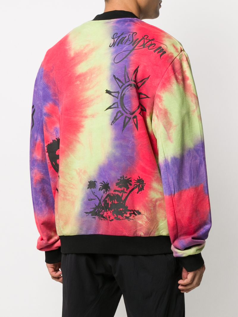 Shop Mauna Kea Tie-dye Print Bomber Jacket In Pink