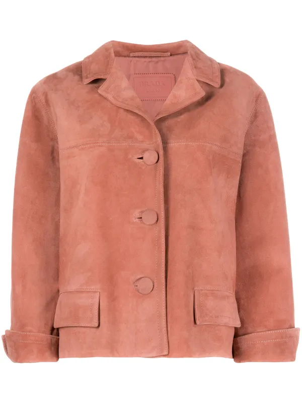 Prada cropped suede jacket - FARFETCH