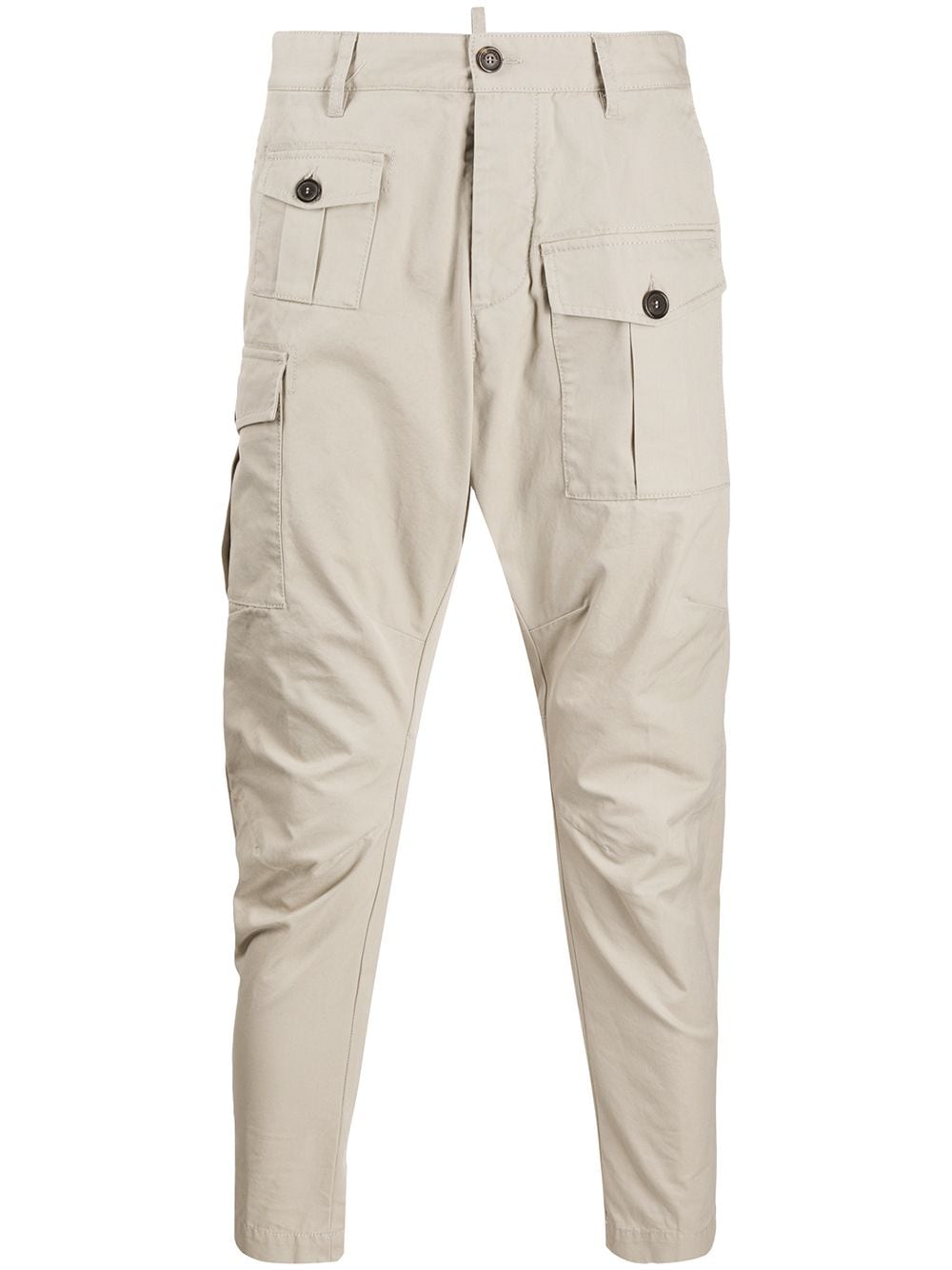 Dsquared2 Tapered Cargo Trousers In Nude