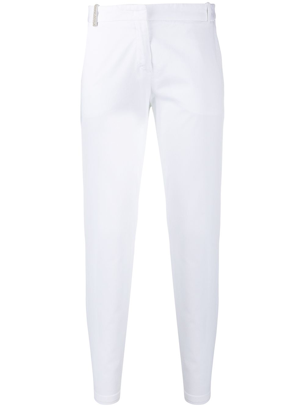 Fabiana Filippi Mid-rise Cropped Trousers In White