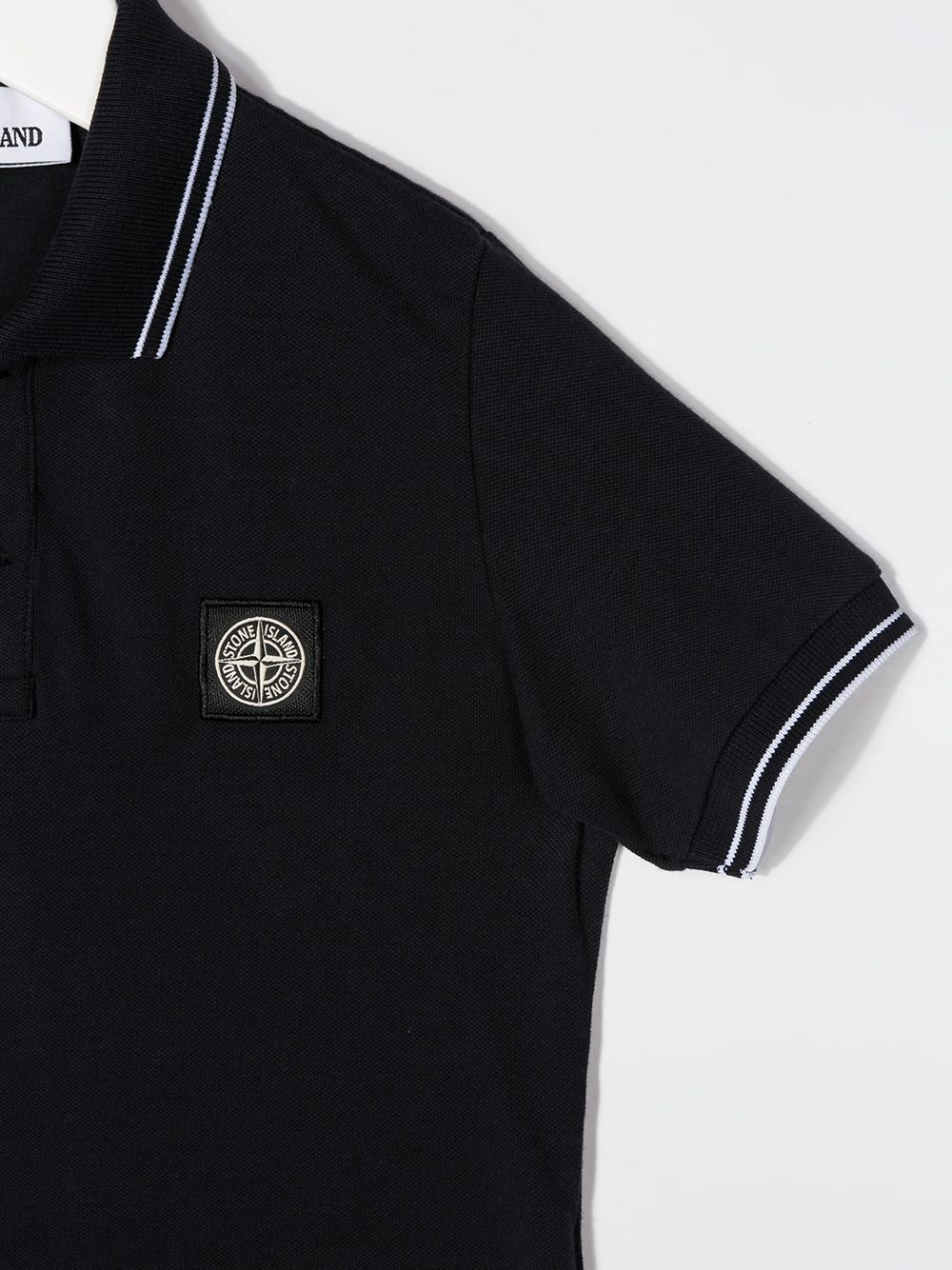 фото Stone island junior рубашка-поло с нашивкой-логотипом