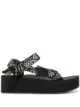 Image 1 of Arizona Love bandana wrapped platform sandals
