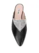 Miu Miu rhinestone mesh flat mules