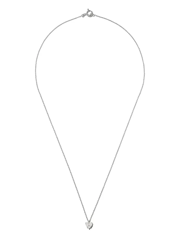 Silver As29 18kt White Gold Mye Small Heart Illusion Diamond Necklace With Express Delivery Farfetch - Small Diamond Pendant Gold Silver As29 18kt White Gold Mye Small Heart Illusion Diamond Necklace With Express Delivery Farfetch - Small Diamond Pendant Gold