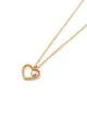 AS29 18kt yellow gold Mye heart beading diamond necklace