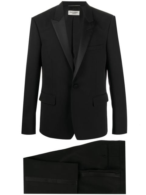 Saint Laurent silk-trimmed tuxedo jacket